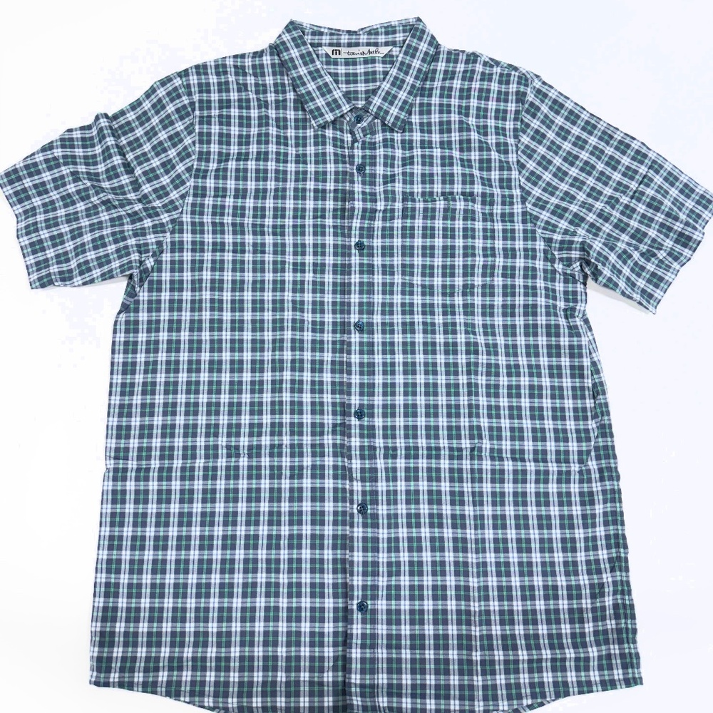 Travis Mathew Prestige‎ Plaid Button Front Shirt Size: XL